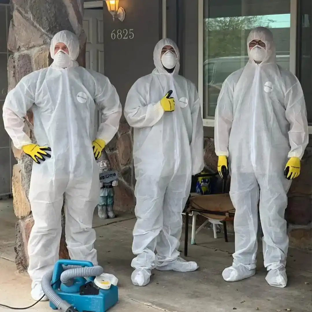 Professional decontamination and disinfection service in a Phoenix, AZ property
