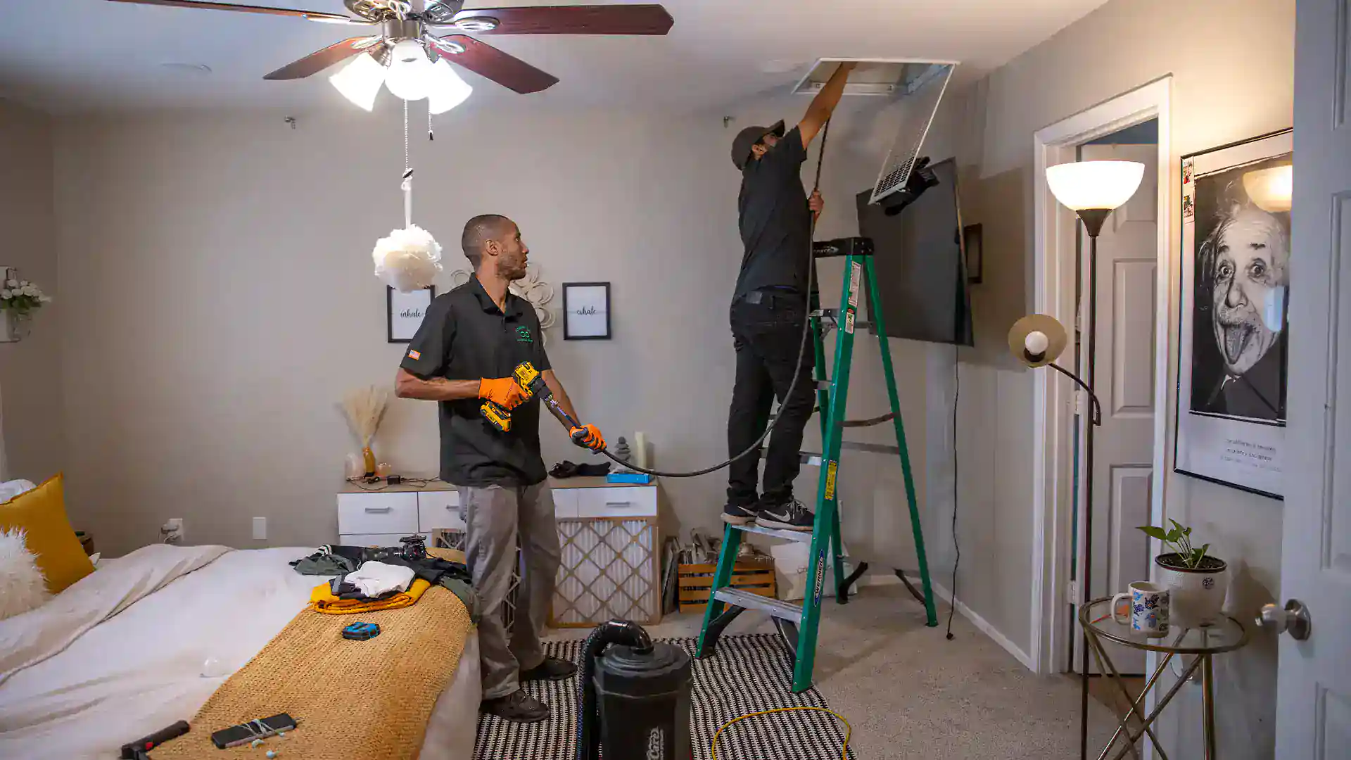 Forever Vent technician performing decontamination in Phoenix, AZ