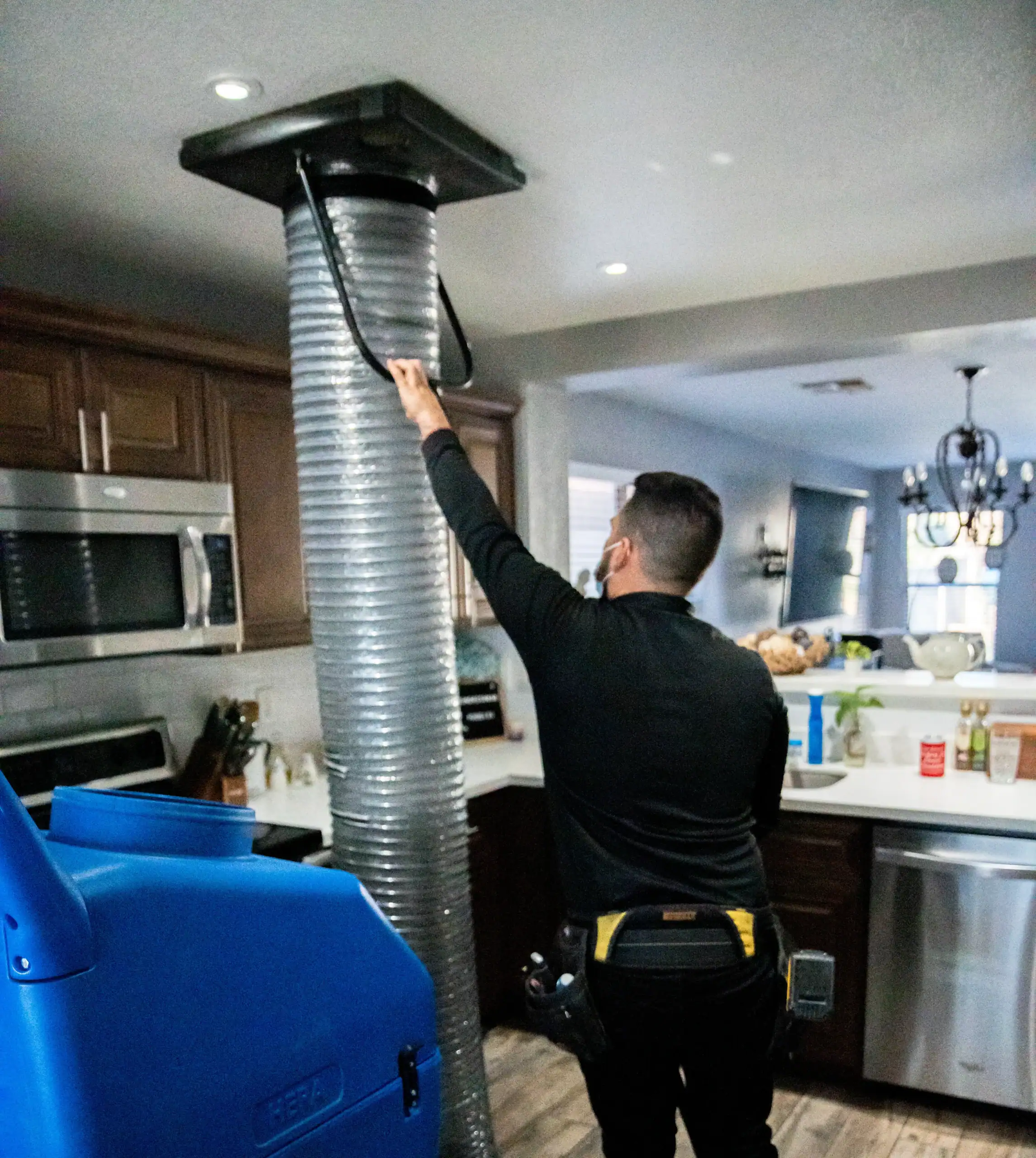 AC air duct system inside a Phoenix home — example of what professional cleaning covers